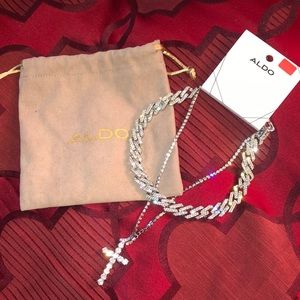Aldo double necklace